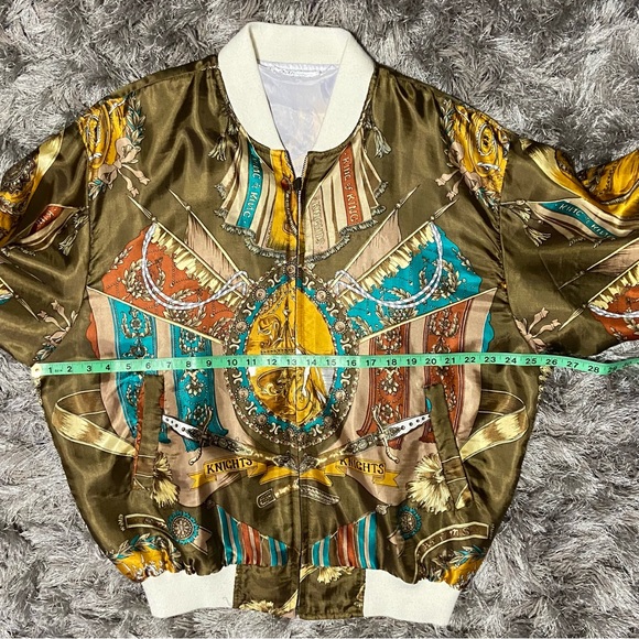 Juhli Vancouver women boroque stylish silky  bomber jacket. Size M/L. Used. - Picture 8 of 14